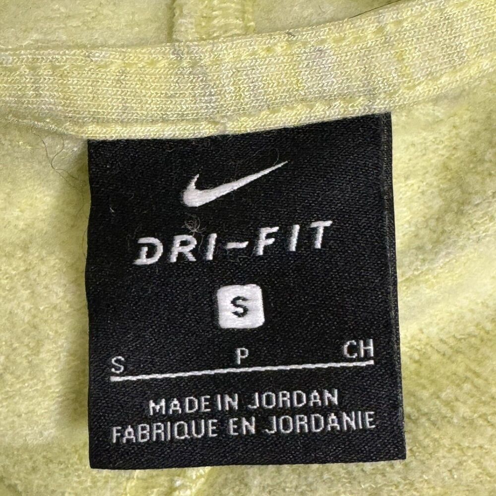 Nike Dri Fit Womens Luxe Yoga Limelight Hoodie Top Shirt Crop Green S - Picture 5 of 6